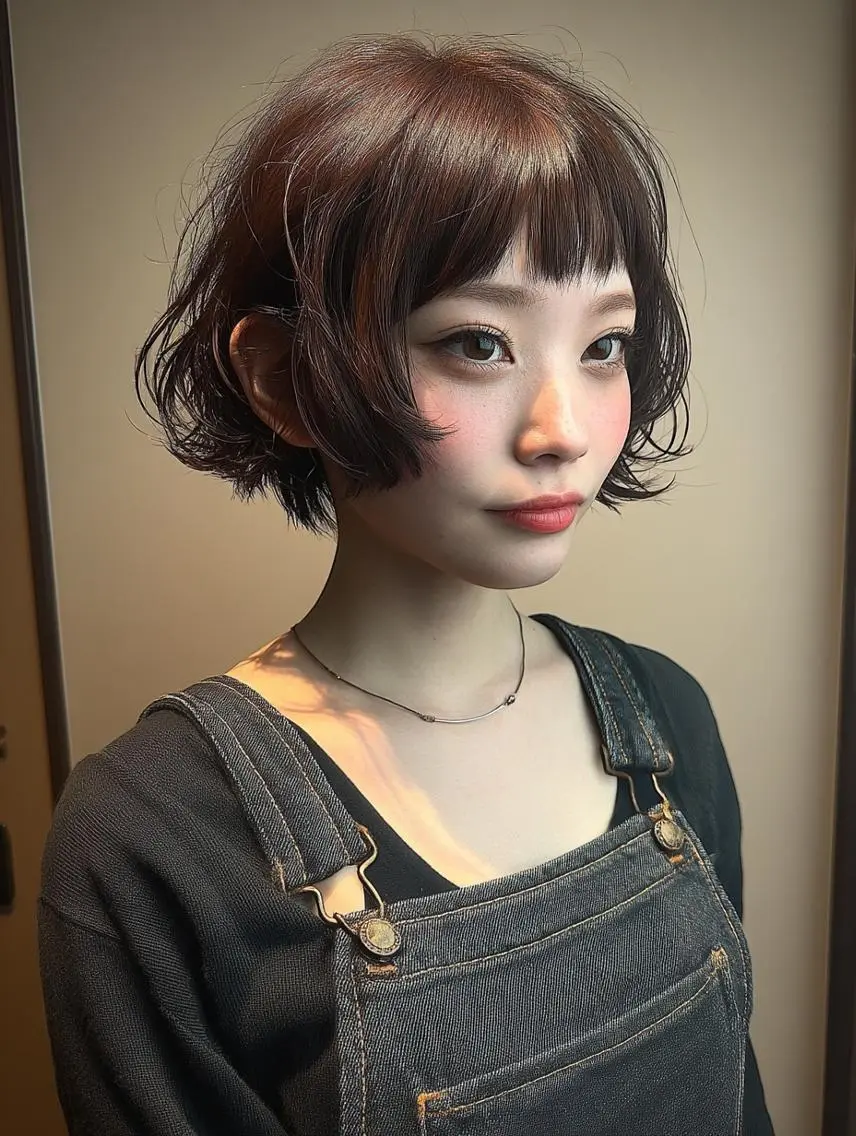 ショート パーマ パーマ デジタルパーマ/ボブ 表参道/さえのヘアスタイル