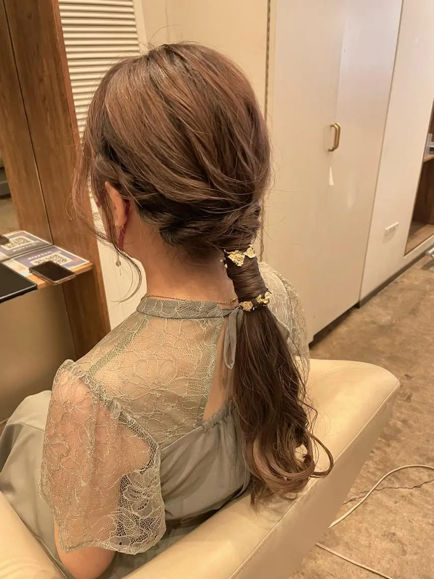 カット ヘアカラー トリートメント 【完全個室】髪質改善 暖色カラー/山崎唯奈のヘアスタイル