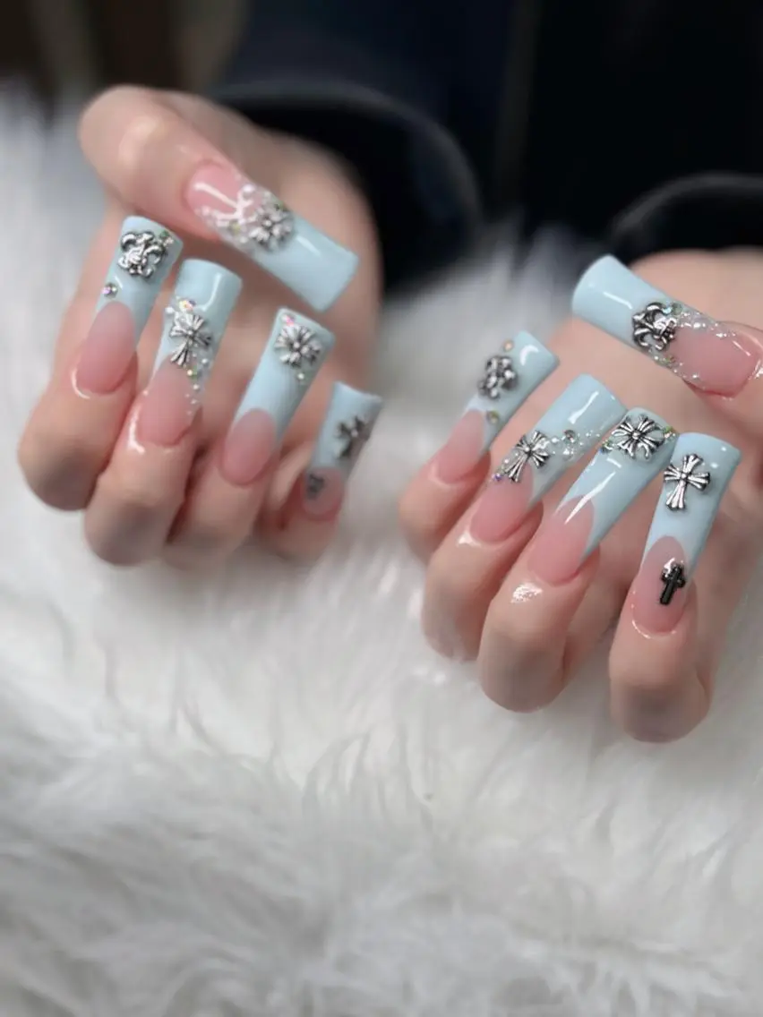 ネイル フレンチネイル ジェルネイル ハロウィン 韓国ネイル マグネットネイル ハンドネイル H.baby Nail Salonのネイルデザイン