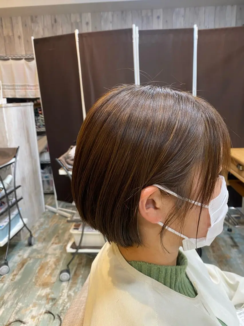 ショート カラー ベージュカラー 透明感カラー ショートヘア 小顔カット ショートカット 💙hiyoriのヘアスタイル