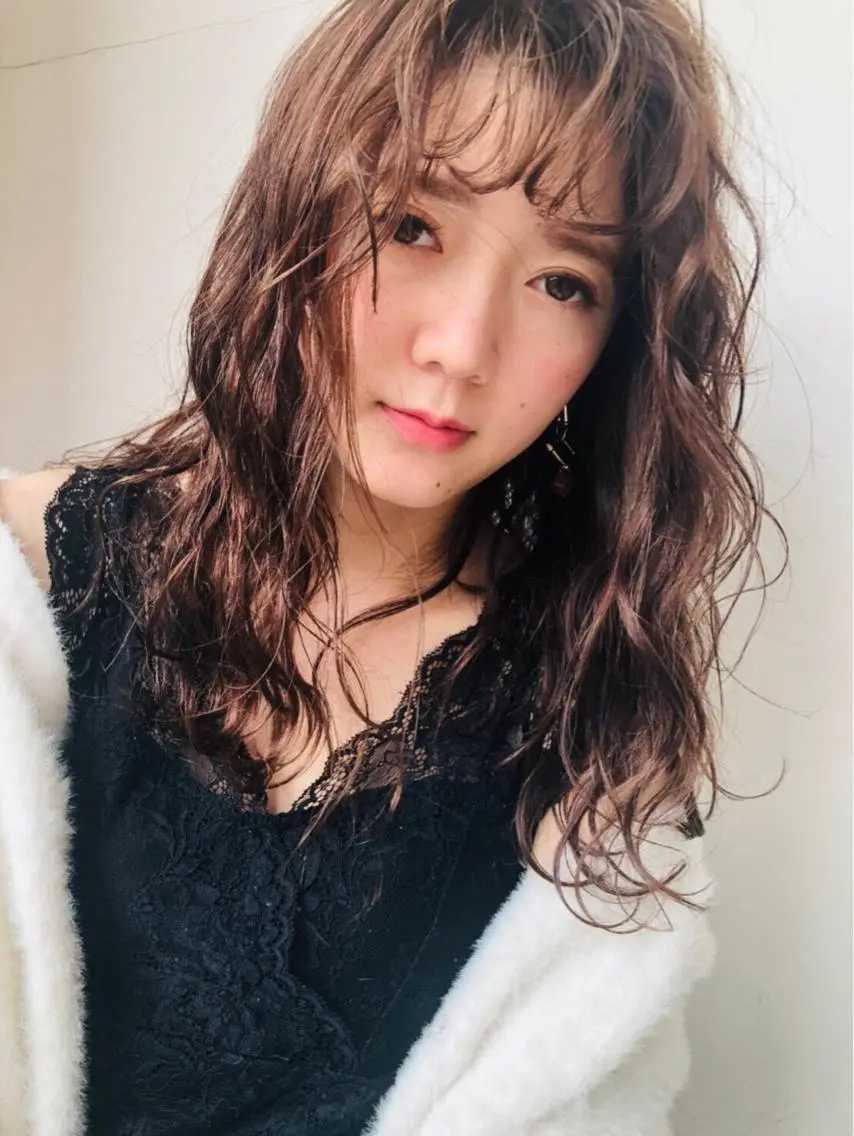 ロング カット パーマ トリートメント 広がり、まとまらない お悩み改善/ 中田のヘアスタイル
