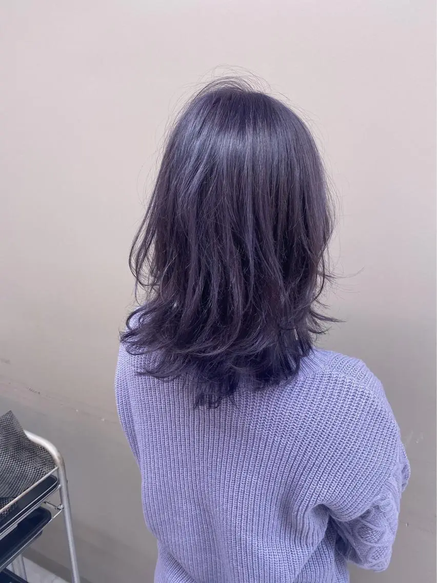 セミロング ピンク・ベージュ🩰 カラー🫧とらのヘアスタイル