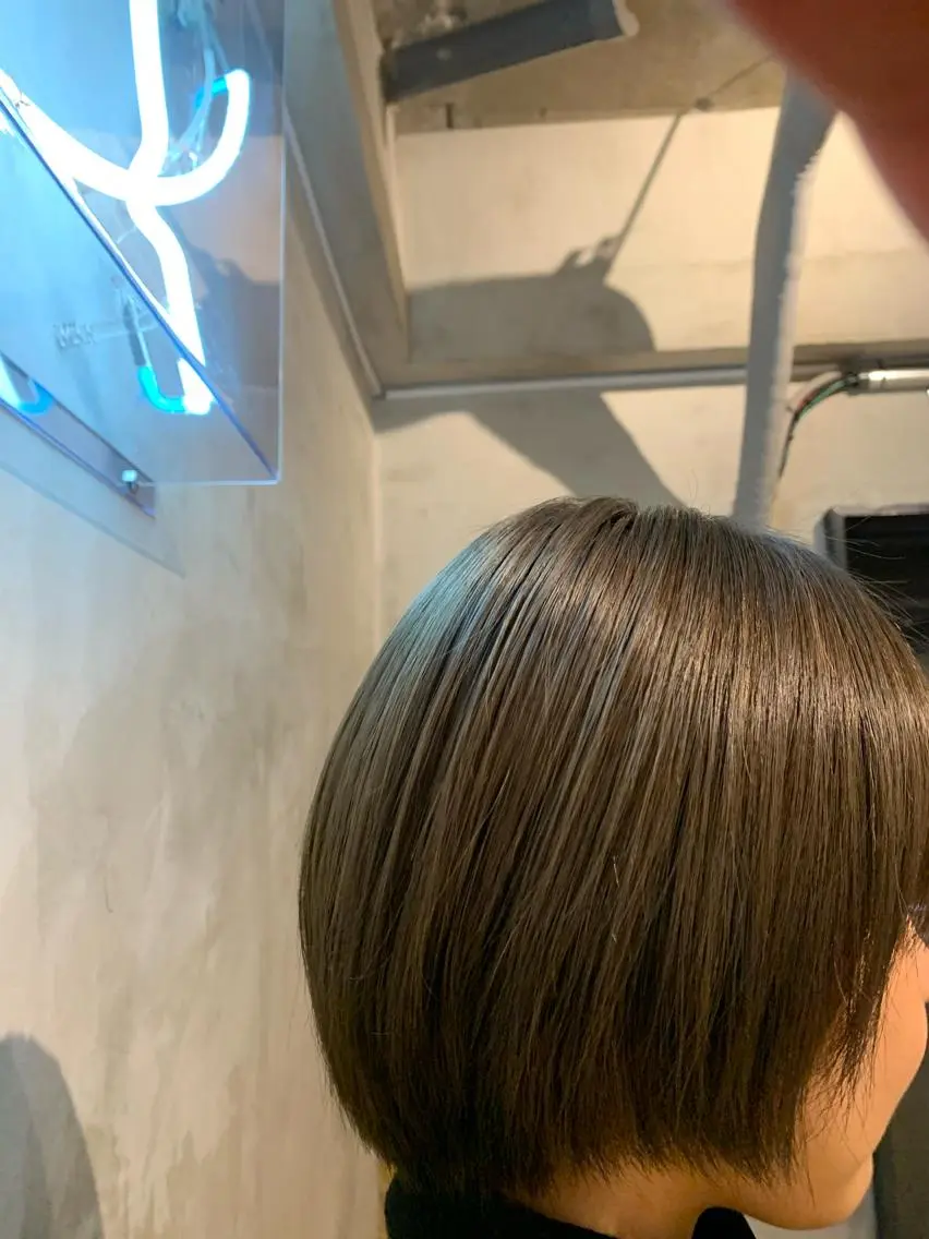 ミディアム カラー ヘアアレンジ メンズ ネイル デザインカラー グレージュ カット トリートメント Sia中野新橋 『JUNYA』のヘアスタイル