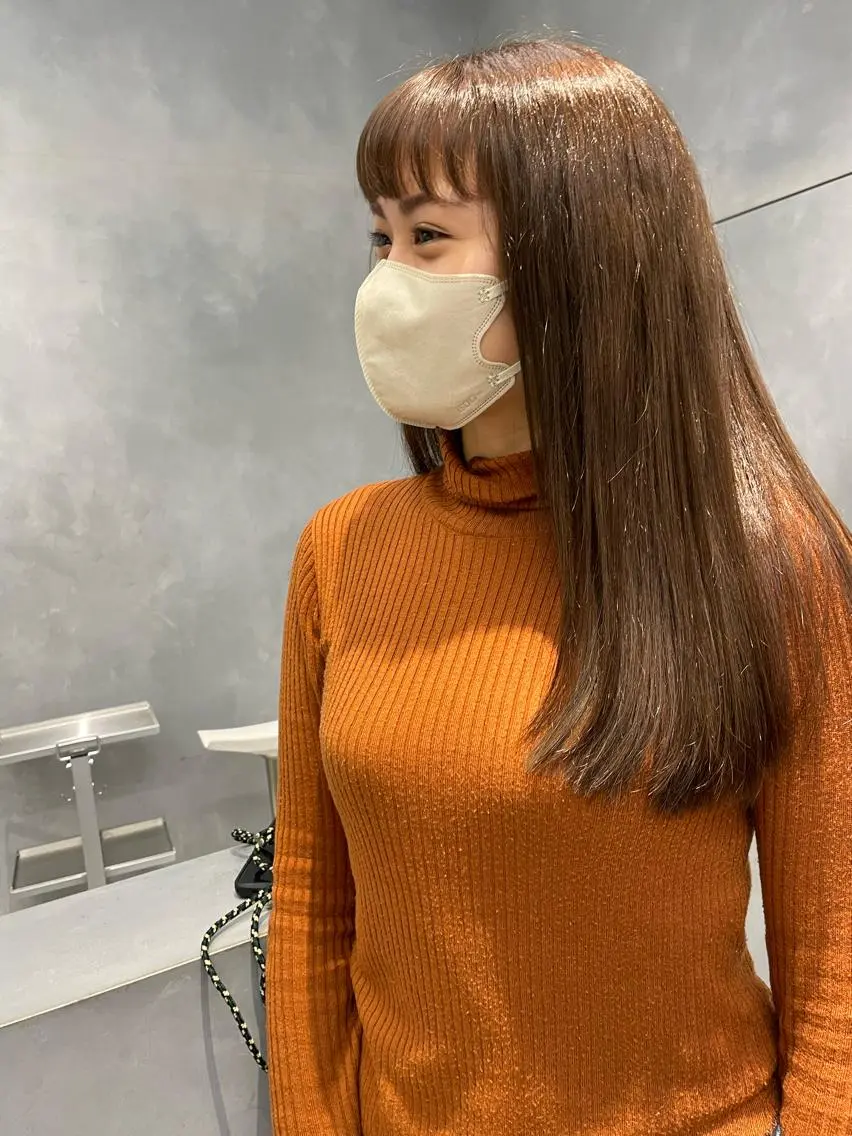 ロング 保野加/トレンドボブ 透明感爆発カラーのヘアスタイル