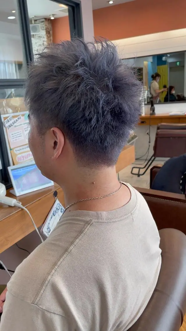 ショート カラー ブリーチ 廣瀬 智志のヘアスタイル