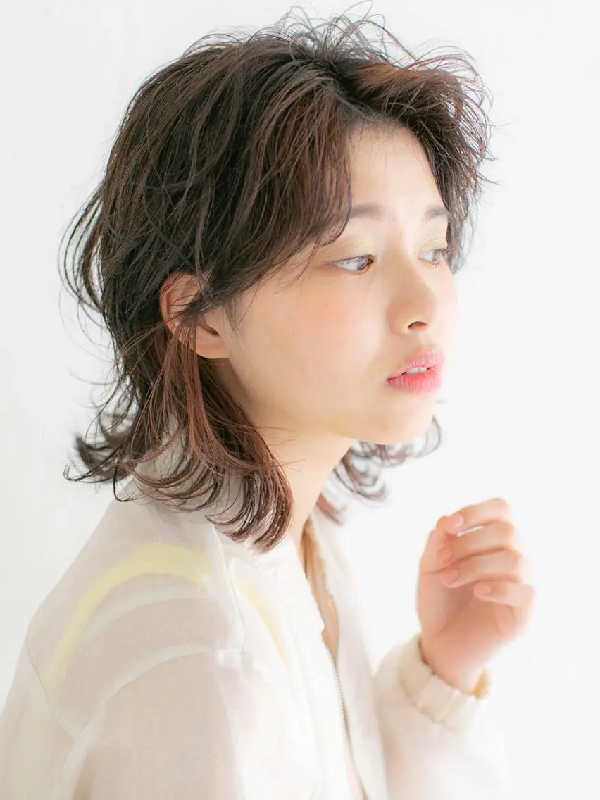 セミロング カラー パーマ 🌸銀座一丁目/美髪 矯正🌸山田 隆介のヘアスタイル