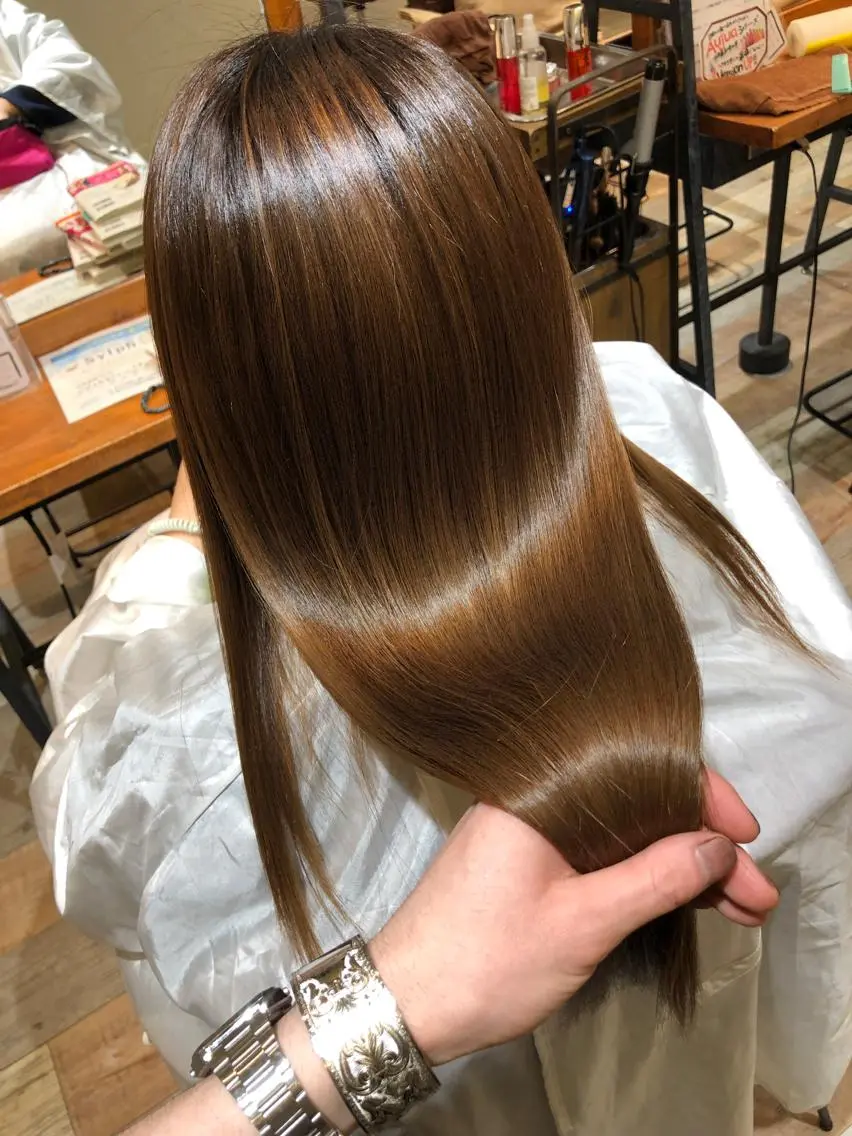 ロング トリートメント シールエクステ×美髪 改善/ヨシモトカンジのヘアスタイル