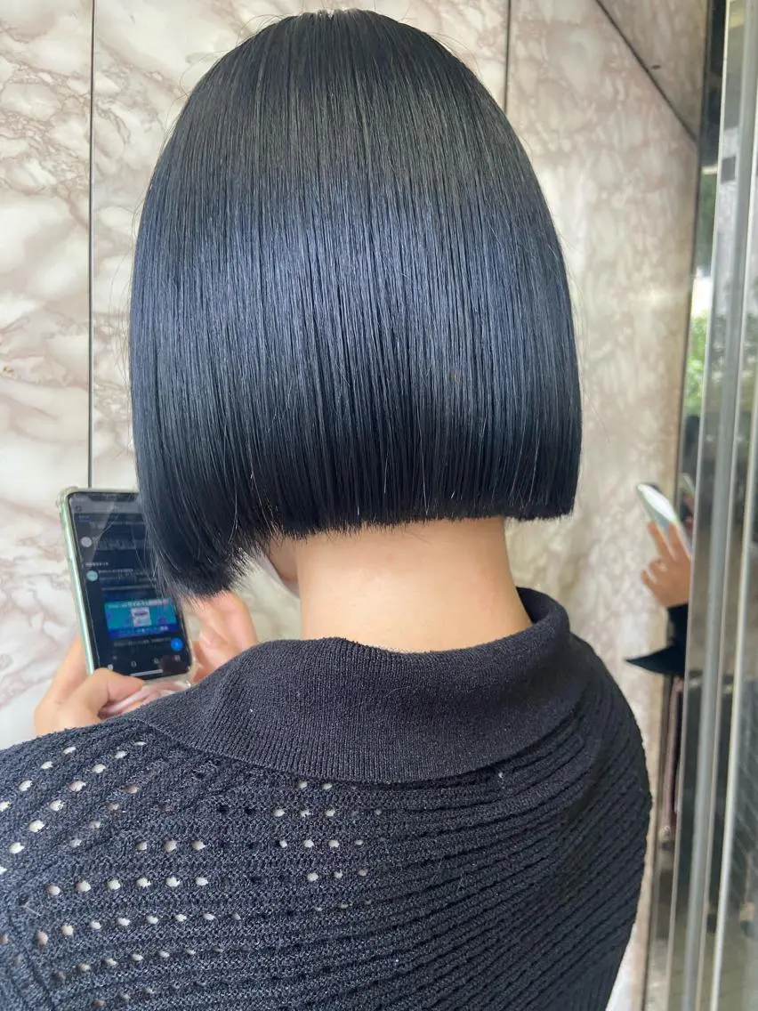 ミディアム カラー ヘアカラー トリートメント ヘアセット 地毛風艶カラー🌿 喜多夏海のヘアスタイル