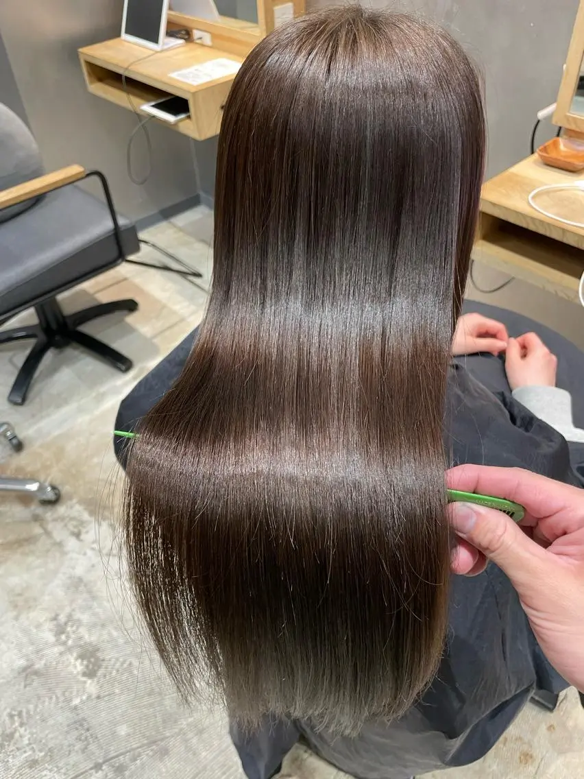 ロング 髪質改善 縮毛矯正 トリートメント 【お悩み解決のプロ】 ハヤシタクミのヘアスタイル