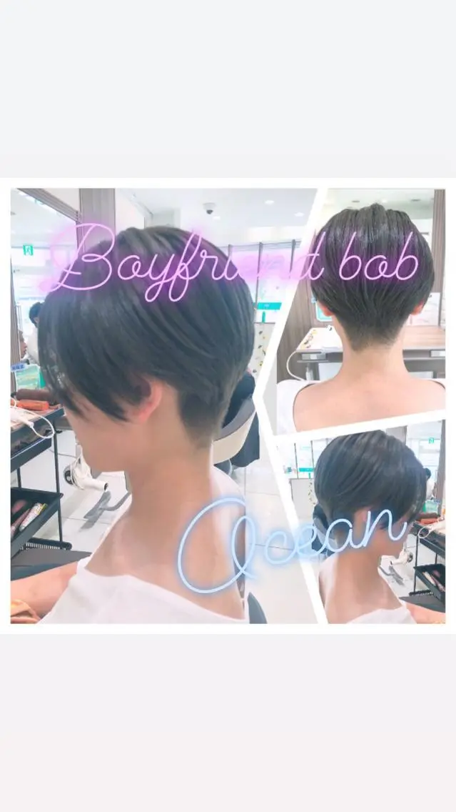 ショート カラー ヘアカラー トリートメント 田中 慎也のヘアスタイル