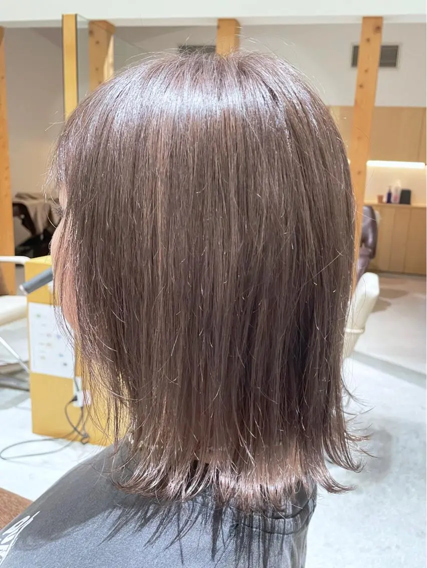 カラー グレージュ ラベンダーカラー 中西倖 トップスタイリストのヘアスタイル