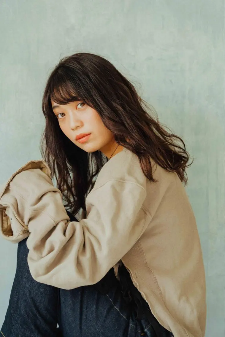 ロング カラー パーマ ヘアアレンジ メンズ キッズ ネイル マツエク・マツパ メンズウルフカット アディクシーカラー 透明感カラー ボブ ウルフカット 藤井 仁紀のヘアスタイル