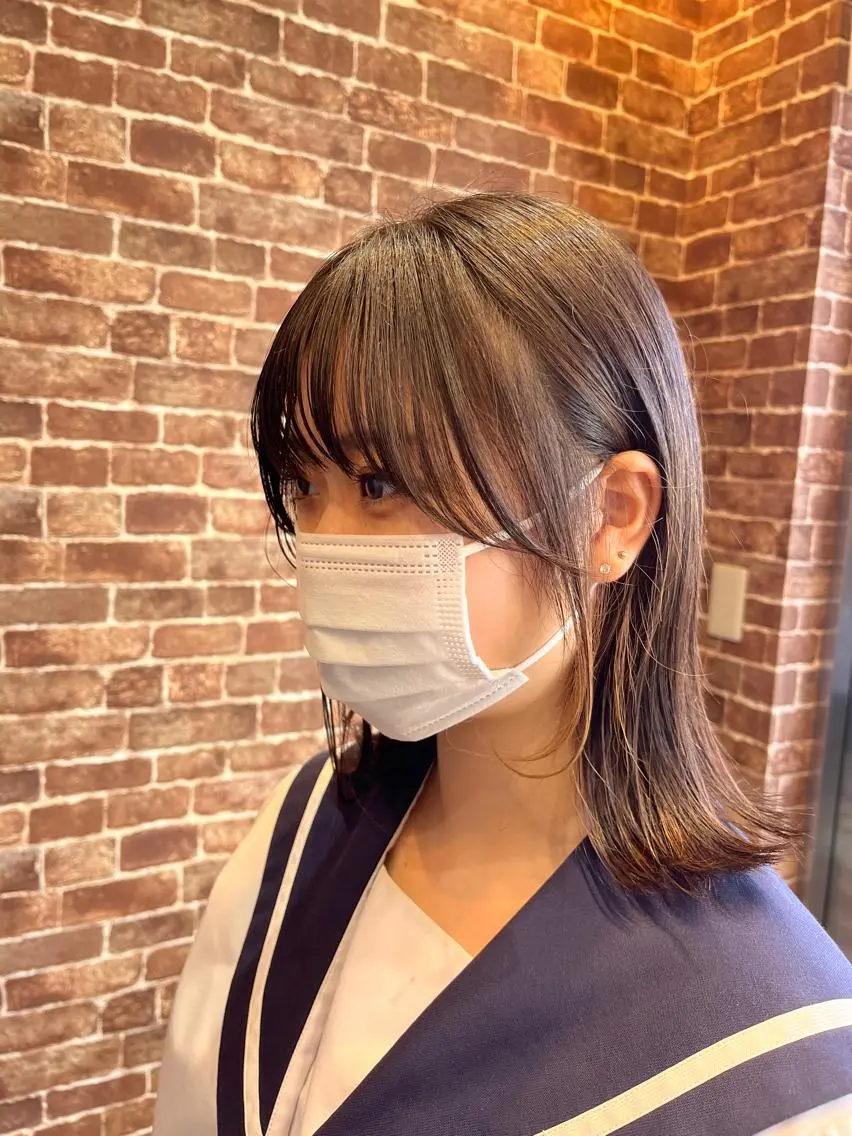 ショート カラー パーマ ヘアアレンジ メンズ キッズ ネイル マツエク・マツパ アイブロウ メンズハイライト メンズパーマ ブラウンカラー ケアカラー 透明感カラー 久木原 ゆりのヘアスタイル