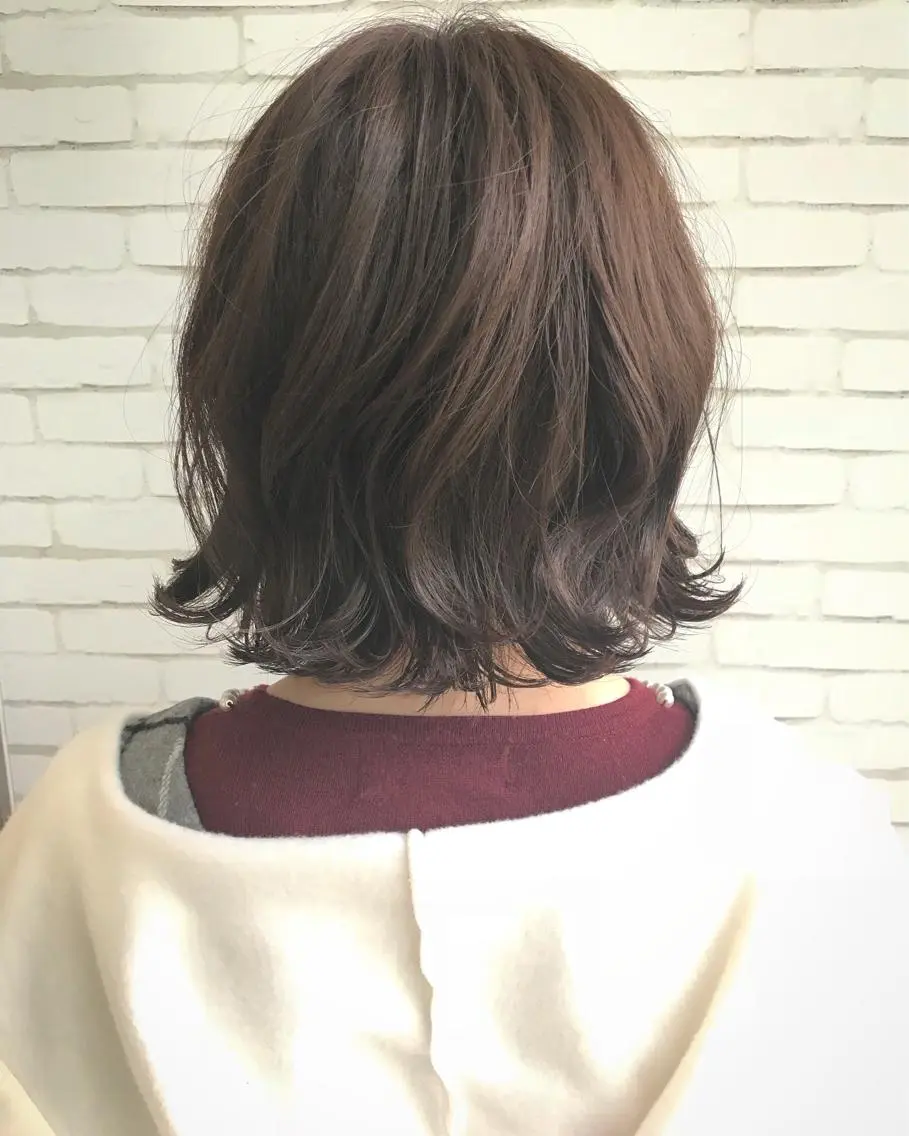 ショート カラー アッシュ アッシュブラウン ブラウンカラー ボブ 中川 拓弥のヘアスタイル