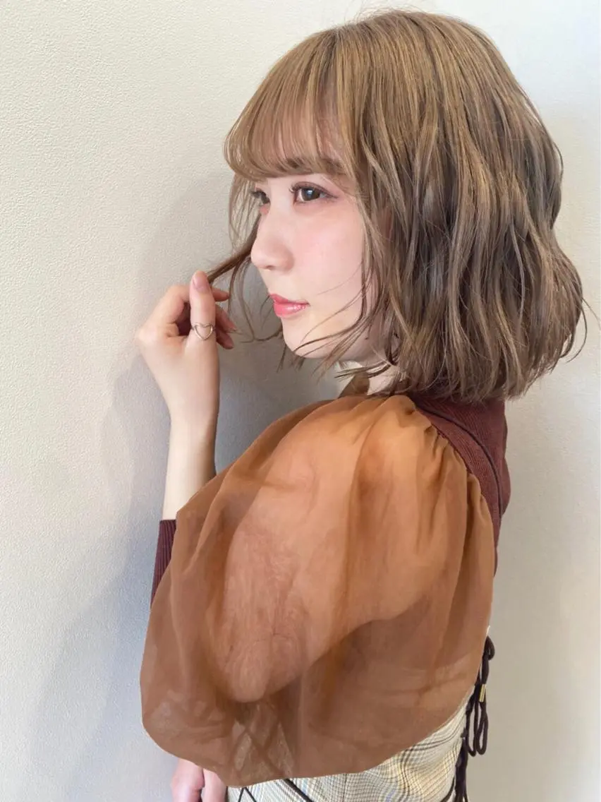 カラー 森本　舞✴︎ 似合わせパーマのヘアスタイル