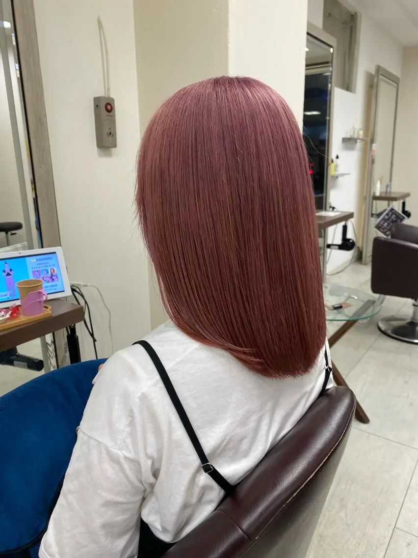 ミディアム ヘアカラー トリートメント 月野涼風 /レイヤーカットのヘアスタイル