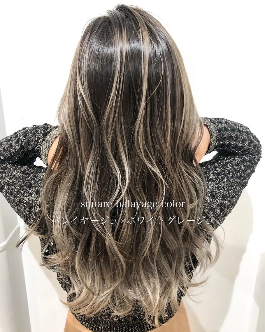 ロング カラー ヘアアレンジ 透明感カラー デザインカラー トリートメント 阿部 圭悟のヘアスタイル