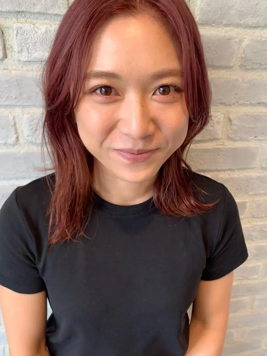 ミディアム カラー ヘアアレンジ カット ヘアカラー トリートメント rico_by ヘアとアイブロウの眉毛・アイブロウイメージ