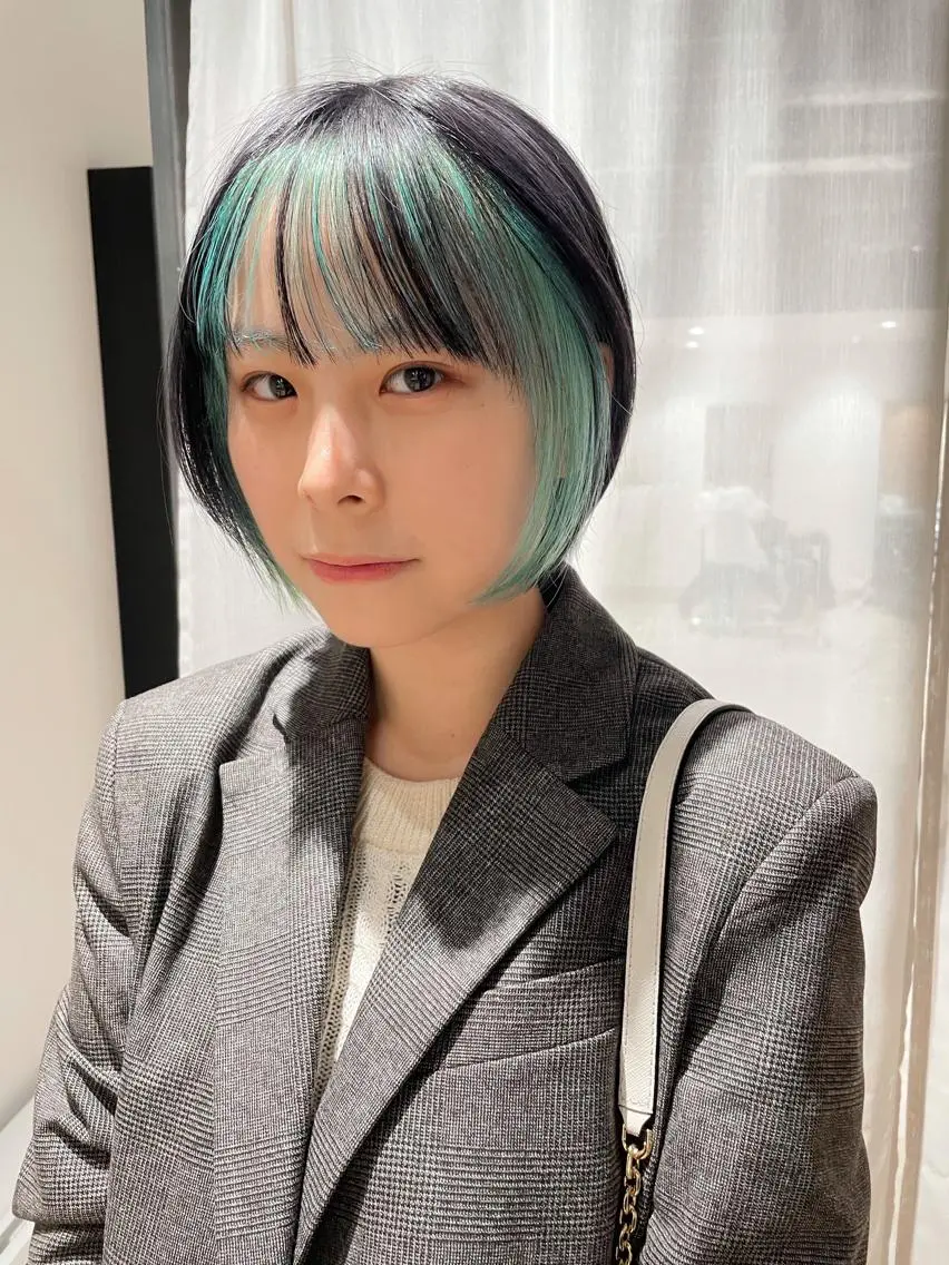 ショート カラー デザインカラー カット ヘアカラー トリートメント センスをお届けします 大谷将生infpのヘアスタイル
