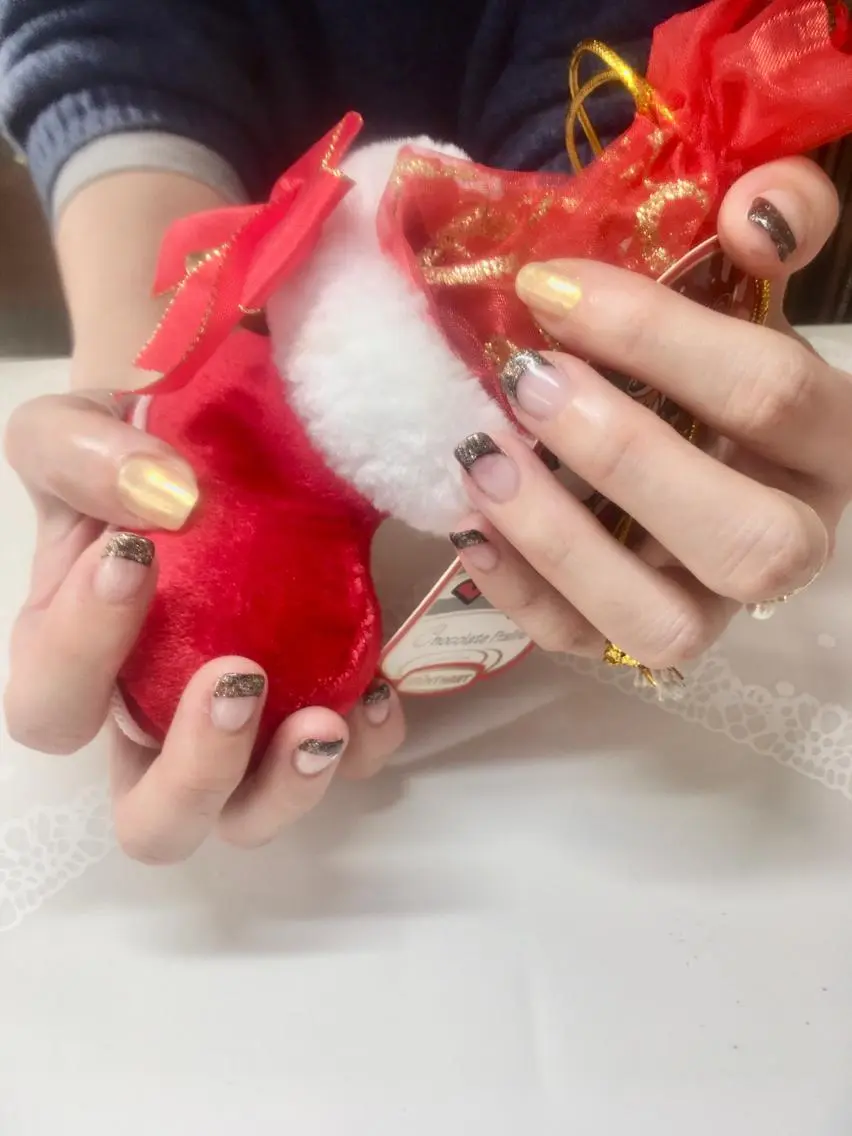 ネイル 冬ネイル クリスマス 新宿ネイルサロン ジェミディローサのネイルデザイン
