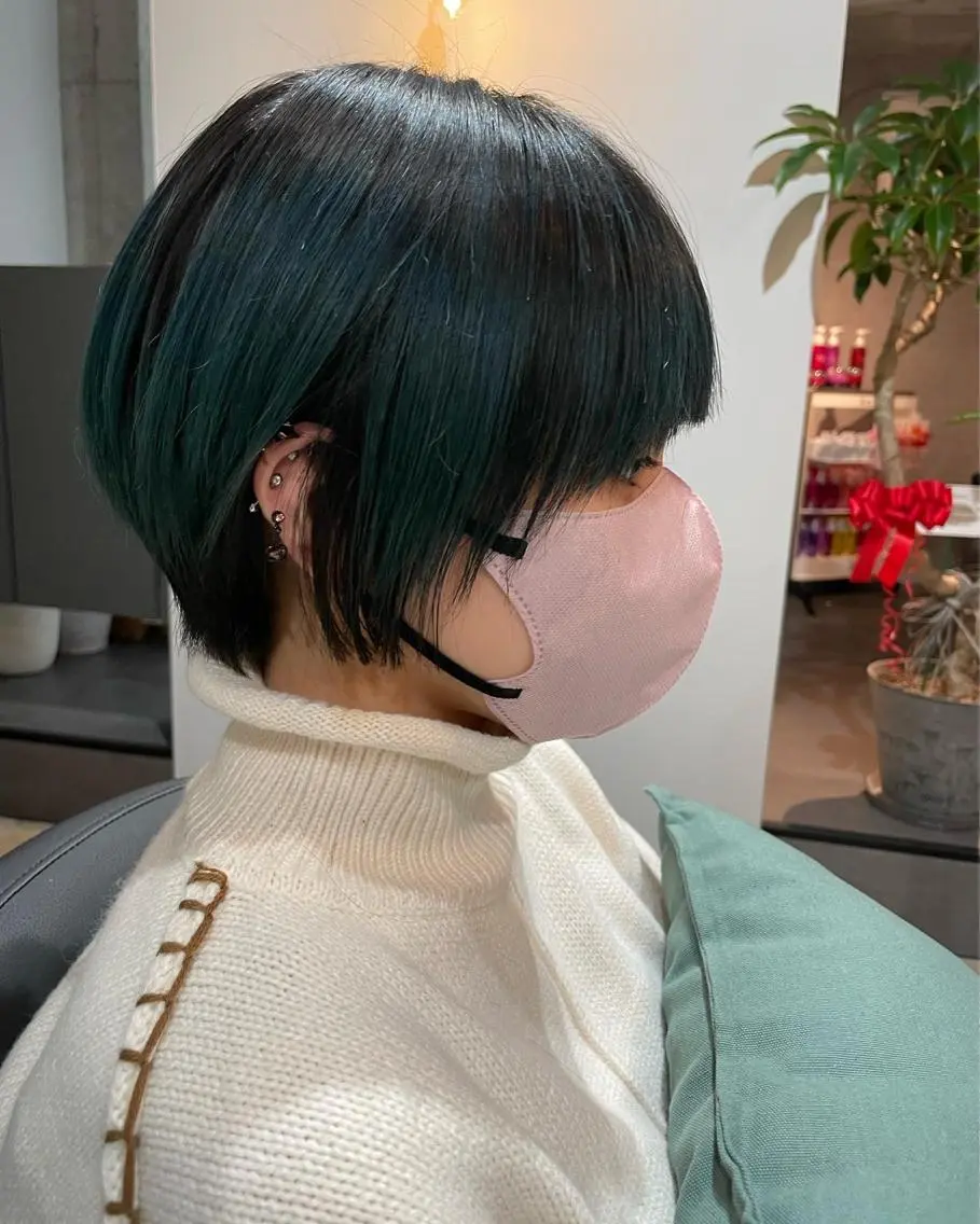 ショート カラー カット ヘアカラー トリートメント ✨髪質改善/ハイトー ン/艶髪高山のヘアスタイル