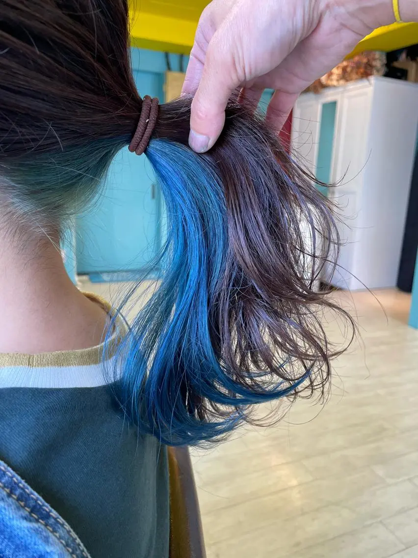 ロング ヘアカラー 末石 智のヘアスタイル