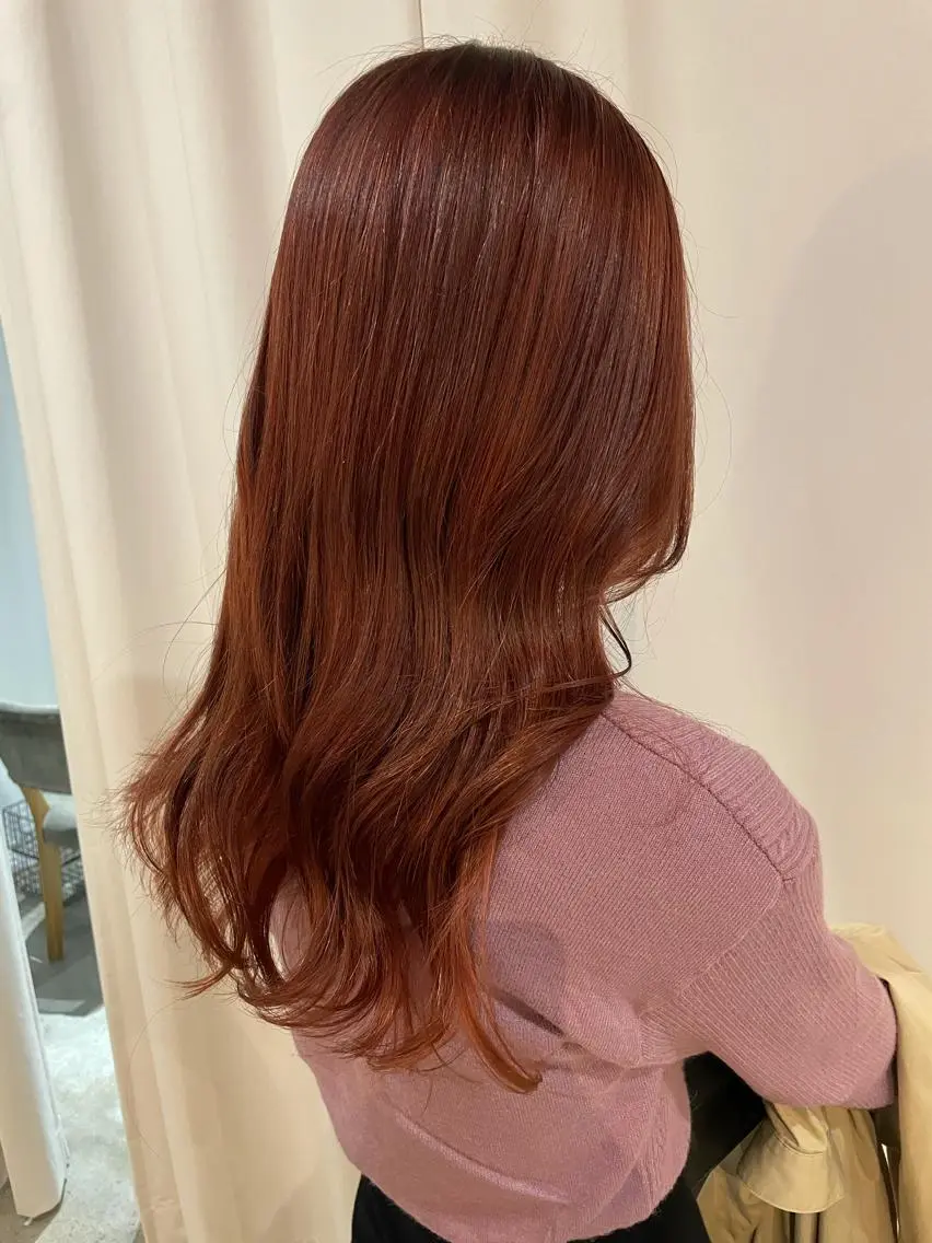 セミロング カラー ベージュカラー ハイライトカラー ピンクカラー ピンクベージュ ハイライト カット ヘアカラー トリートメント 中目黒🌼 🌼ハナのヘアスタイル