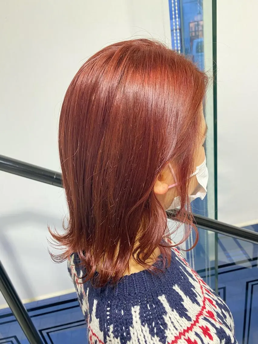 ミディアム カラー ヘアアレンジ TSUNA 🌙 Lim 五反田のマツエク・マツパデザイン