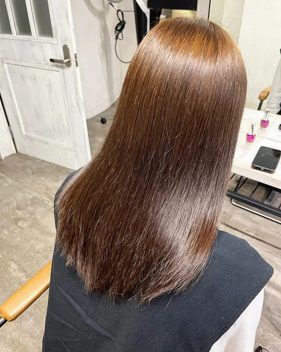 セミロング カット ヘアカラー トリートメント 💜垢抜けメンズパー マ💜Sakuraのヘアスタイル