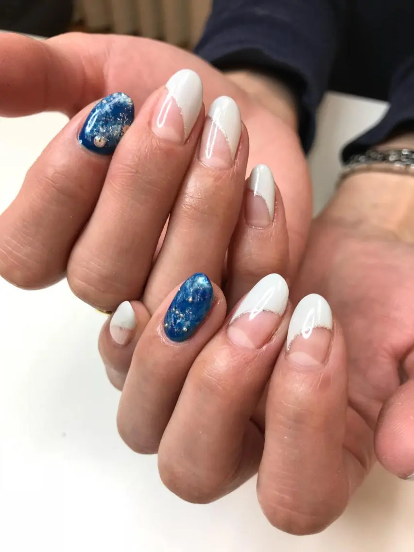 セミロング カラー ヘアアレンジ メンズ キッズ ネイル マツエク・マツパ アートネイル Sunny side nailのネイルデザイン