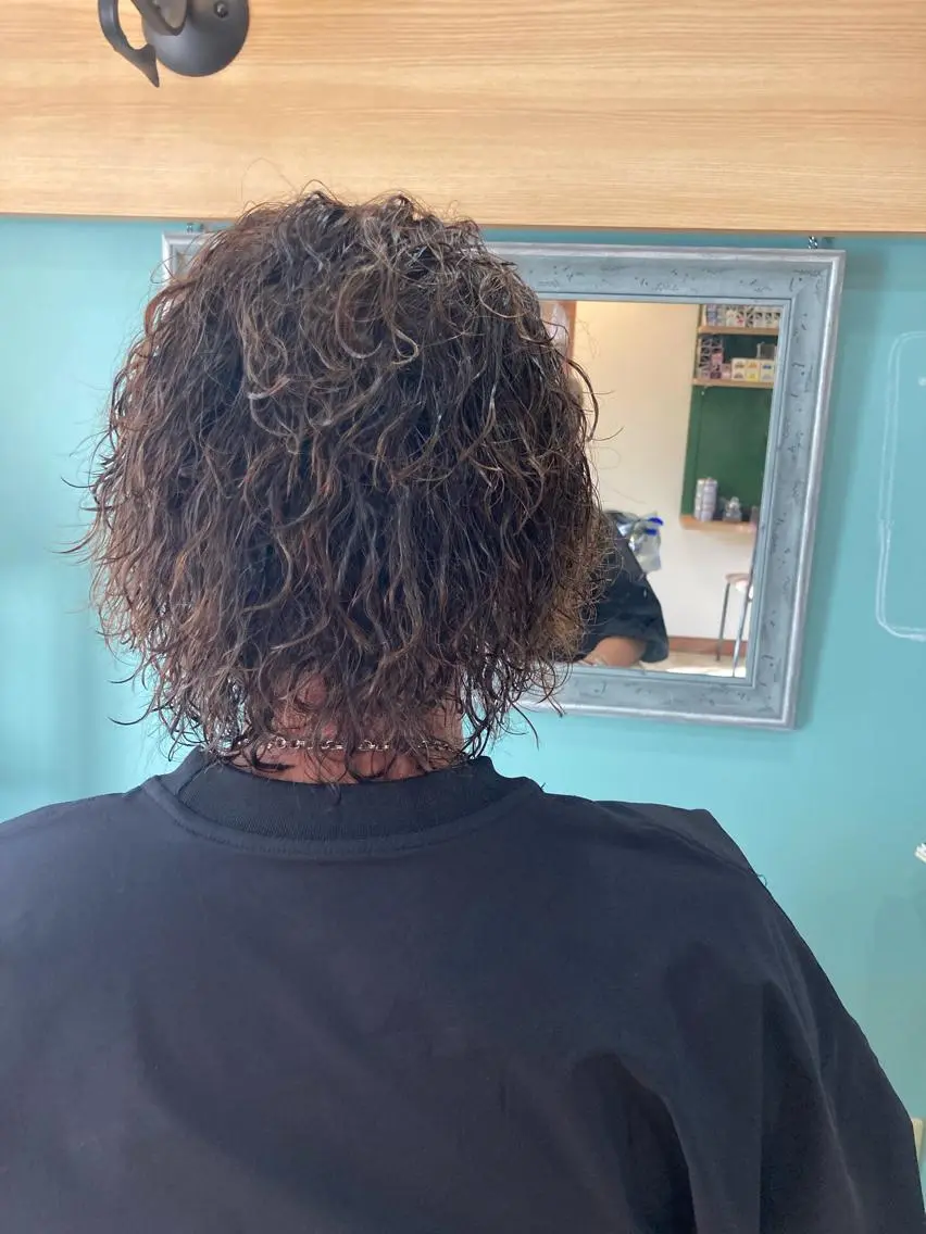 パーマ メンズ 谷川 穂のヘアスタイル