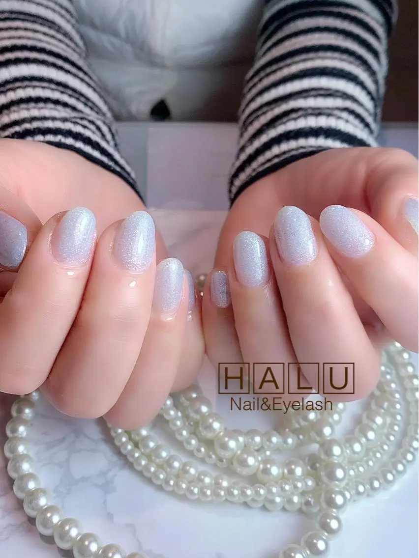ネイル ブルー 春ネイル HALU ハルのネイルデザイン