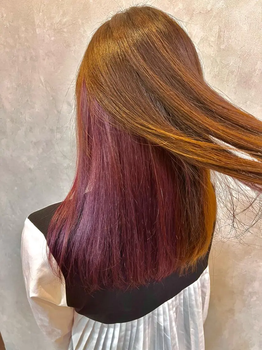 セミロング カット ヘアカラー トリートメント VIE.ORNER 浦安店 三上真弥のヘアスタイル