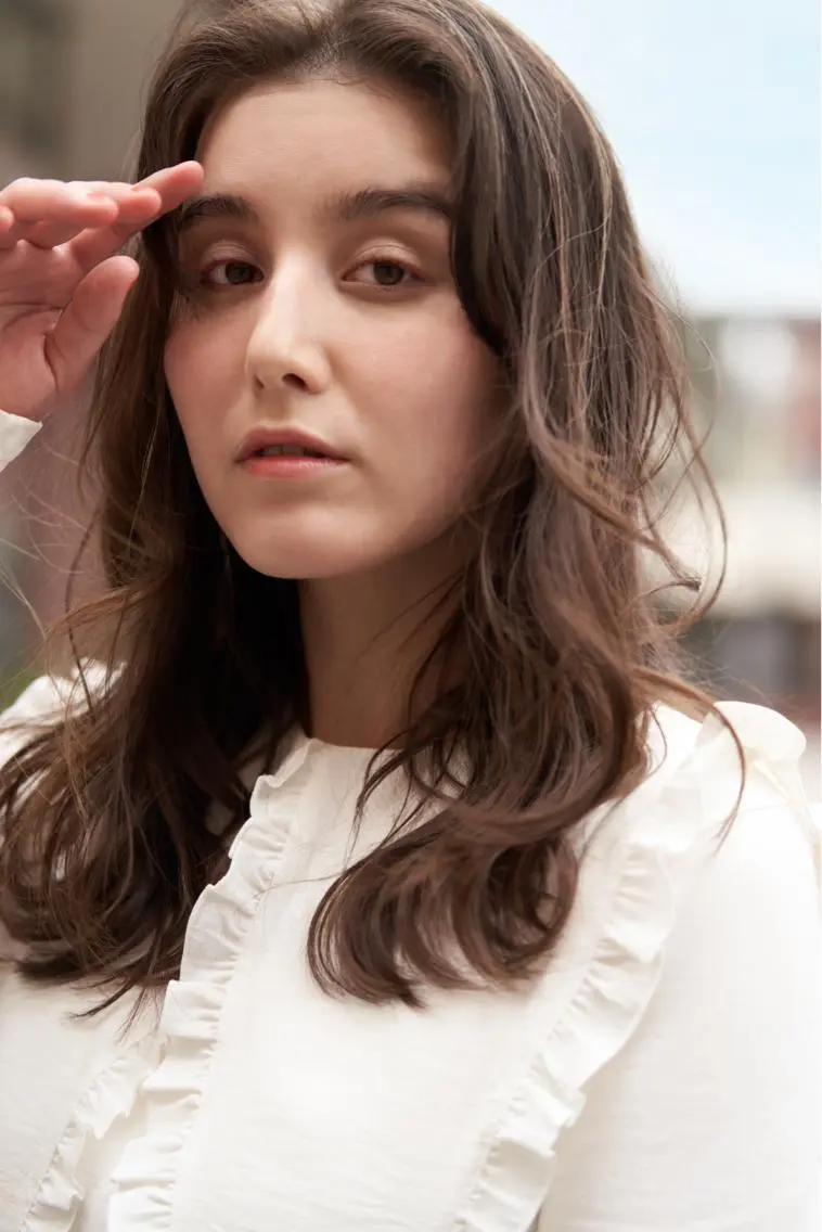 セミロング セミロングパーマ ボブ ハイライト 姫カット おくれ毛 ✂︎岡根 京花✂︎のヘアスタイル