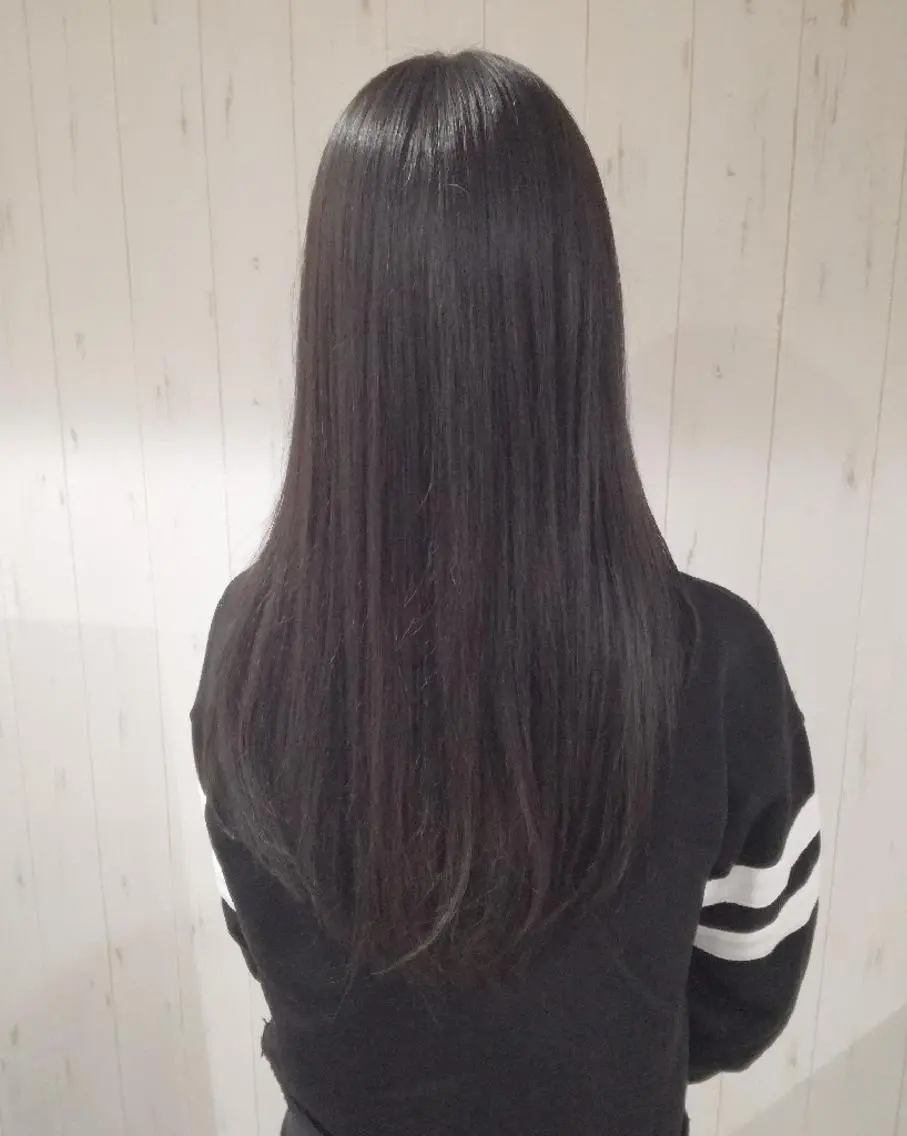 ロング カラー アッシュ ダークアッシュ ロング 西川 敏夫のヘアスタイル