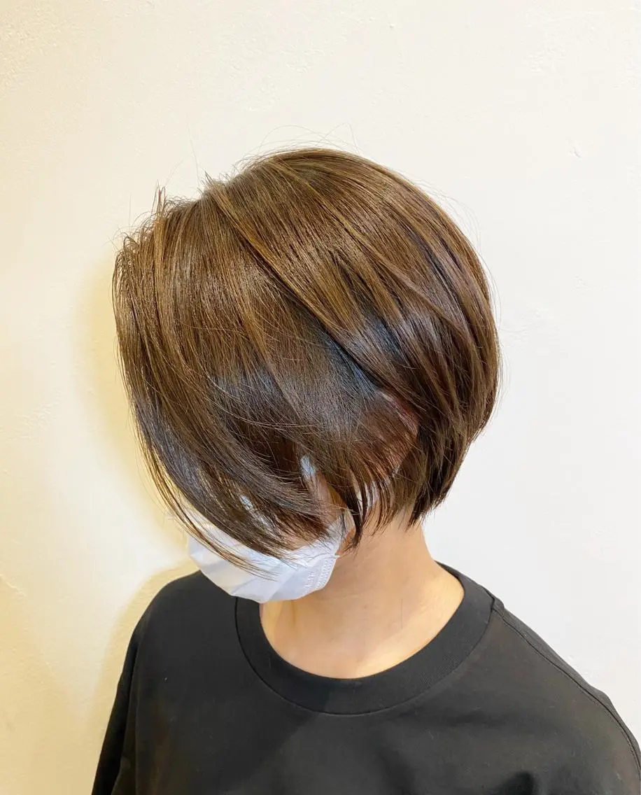 ショート カラー ハンサムショート アッシュ ベージュカラー ショートヘア 🌼大人美人ショート 佐藤慎哉🌼のヘアスタイル