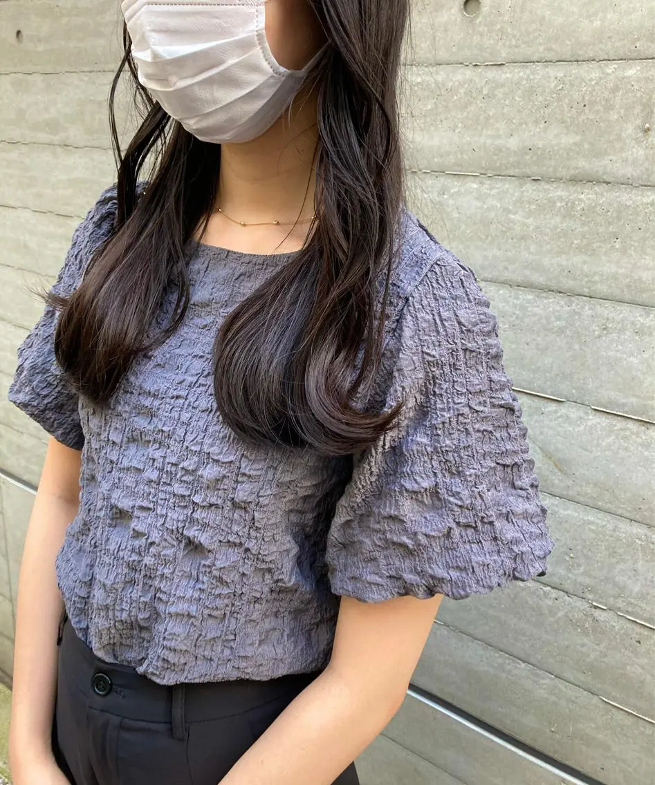 ロング ヘアカラー トリートメント ✨色持ちの良い艶 カラー✨蟹江真世のヘアスタイル