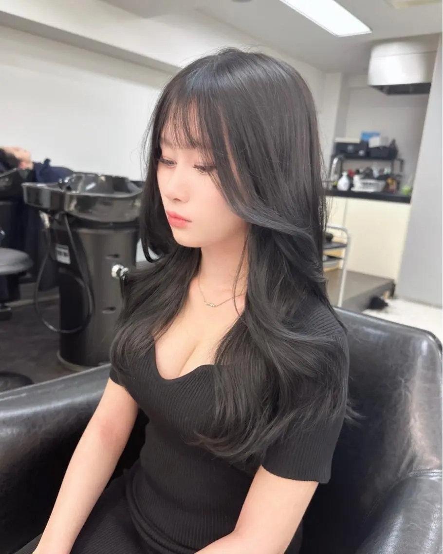 ミディアム カラー 韓国ヘア 店長NEGIのヘアスタイル