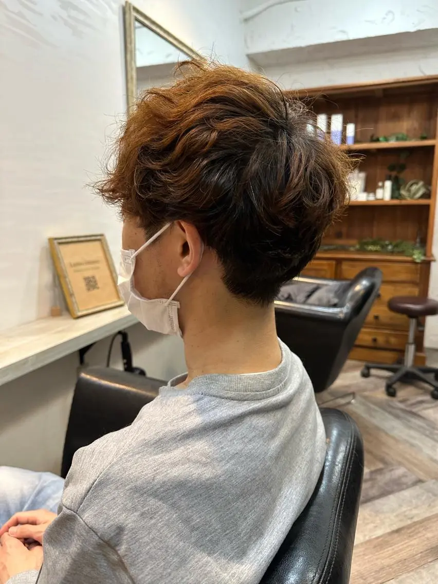 ショート パーマ メンズ 庭山 りさのヘアスタイル