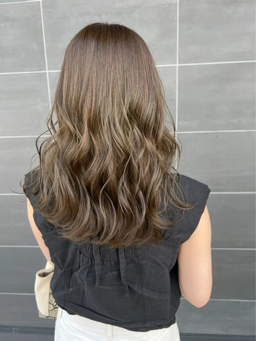 セミロング ヘアカラー ヘッドスパ ✨achieve hair✨のヘアスタイル