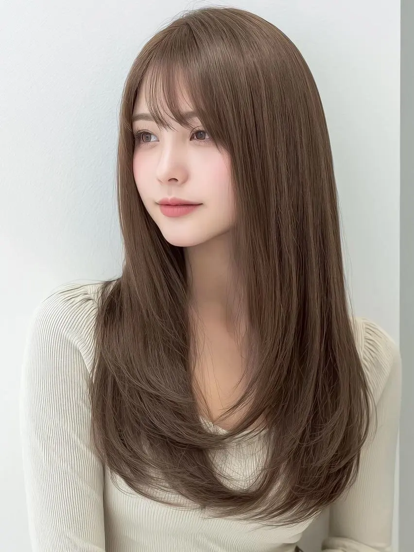 セミロング 難波/ヘアカラー ルービック難波のヘアスタイル