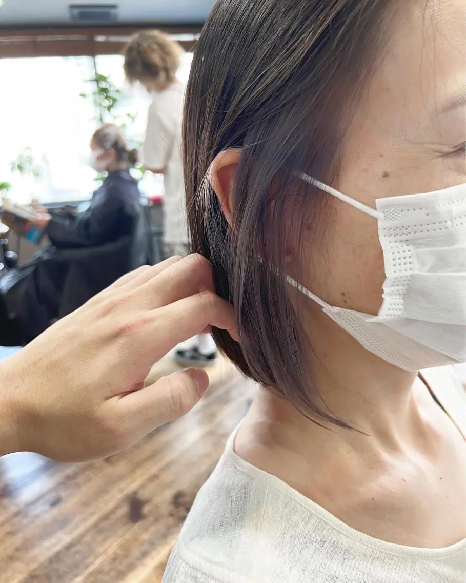 セミロング カラー ヘアアレンジ ✨前田 優・2拠点✨ ✨恵比寿・札幌店✨のヘアスタイル