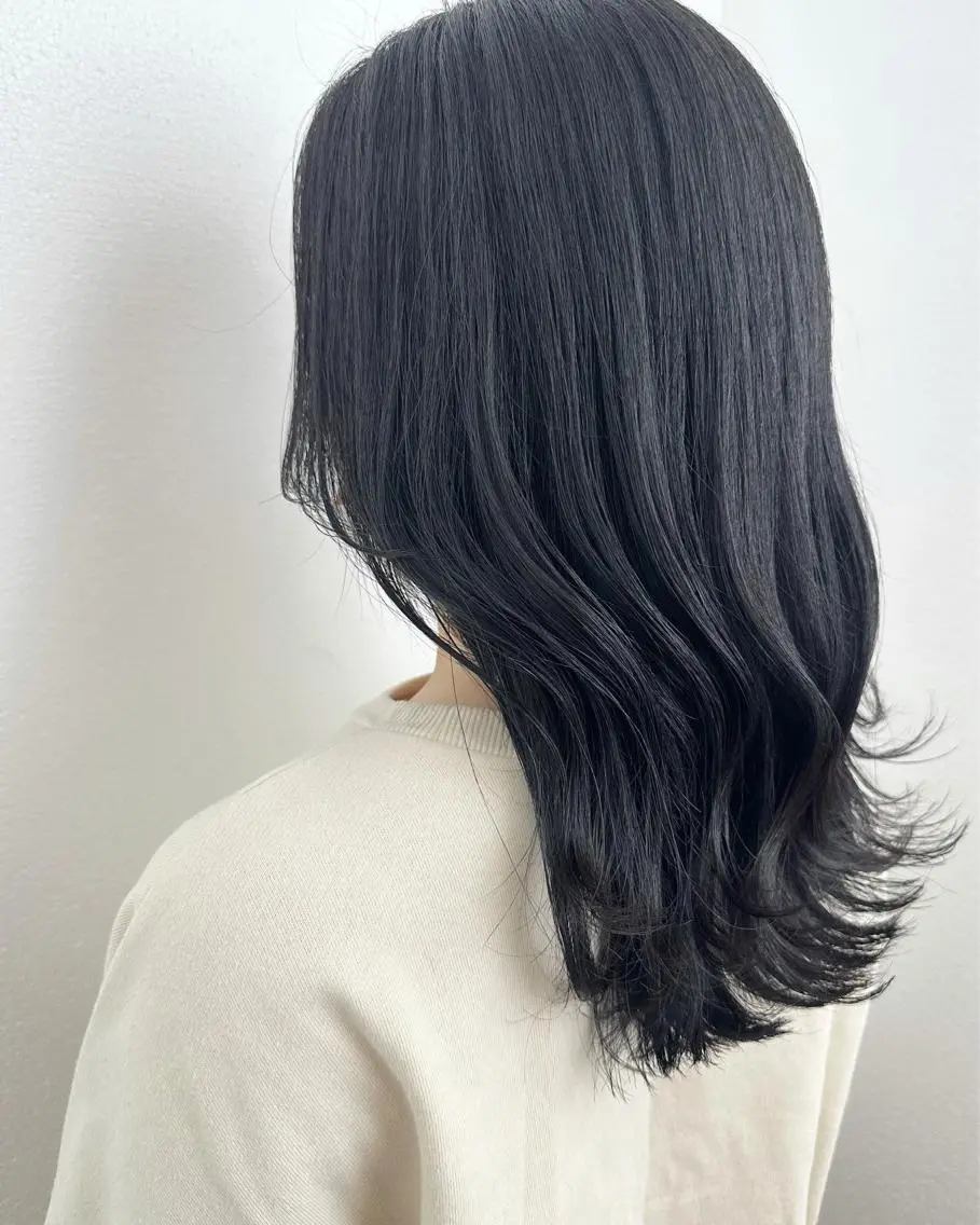 ロング カラー カット ヘアカラー トレンド/顔まわり/ レイヤー/髪質改善のヘアスタイル