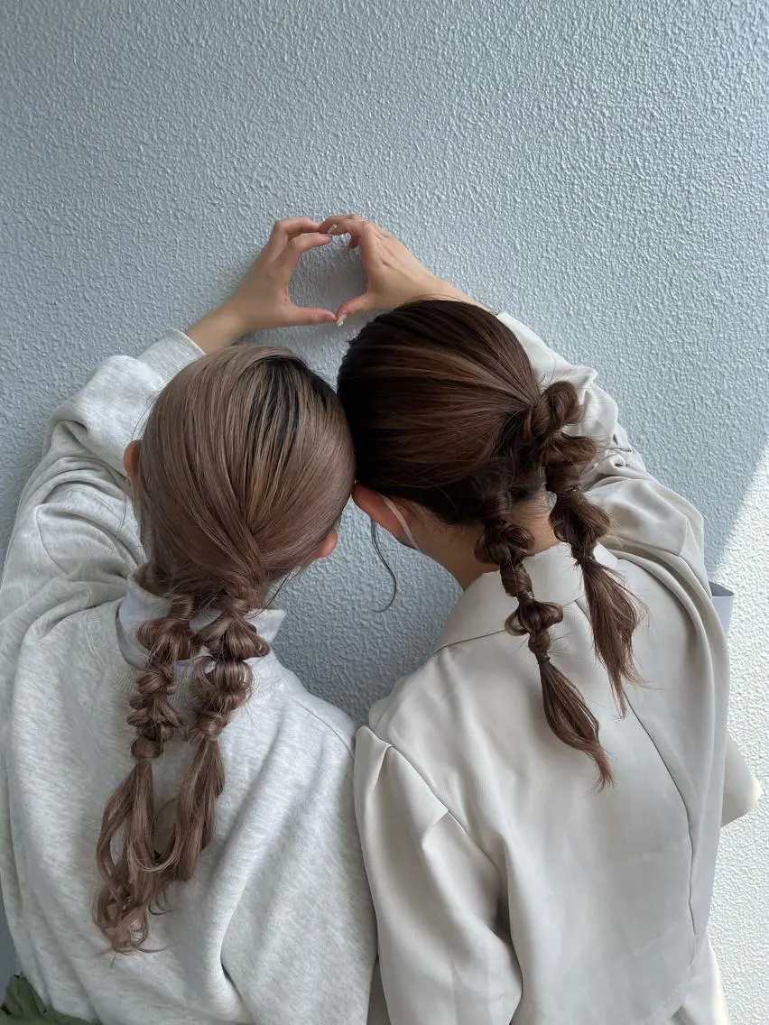 ミディアム ヘアアレンジ カット⌇艶カラー 🫧⌇Nanahoのヘアスタイル