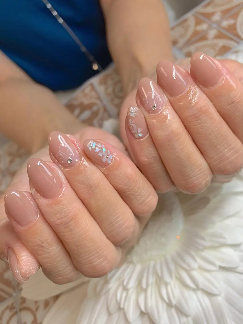 ネイル フラワーネイル Nailsalon E's cafeのネイルデザイン