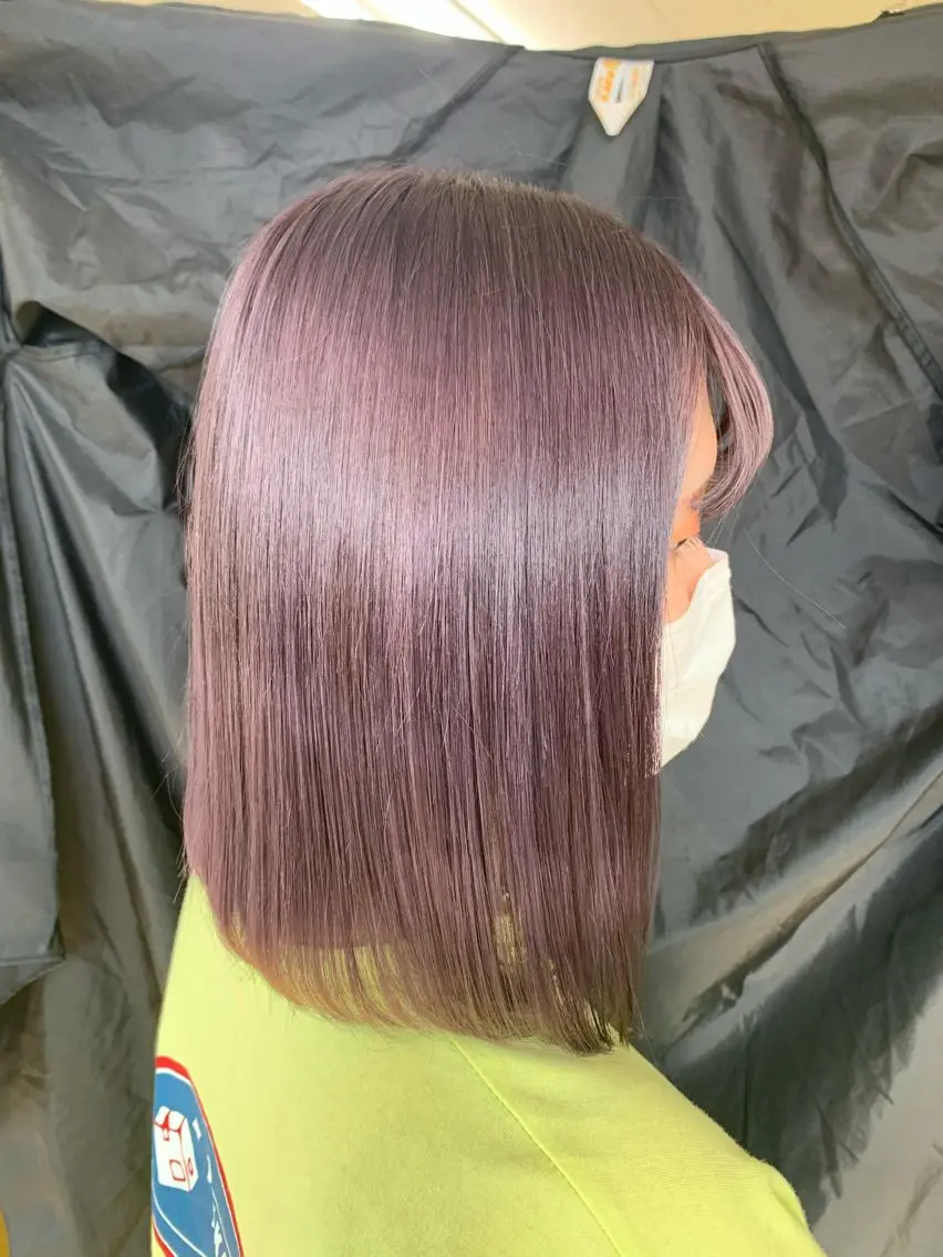 ミディアム カラー ヘアアレンジ NANAMI🩵 大人可愛い韓国ヘアのヘアスタイル