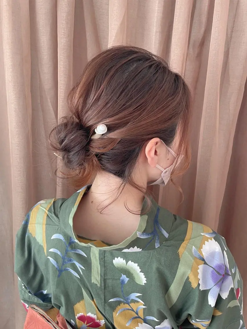 ヘアアレンジ キッズ 浴衣 ヘアメイク10年から 美容師💄Anriのヘアスタイル
