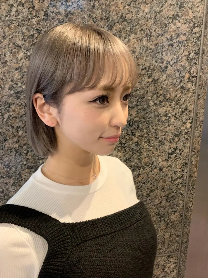 ショート ヘアカラー トリートメント ブリーチ＆カラーが 得意☀️望月宣雄☀️のヘアスタイル