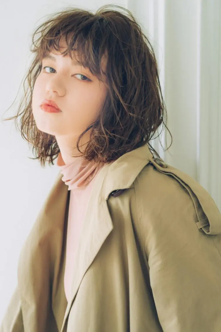 ミディアム カラー パーマ ARIETTA GINZA 銀座のヘアスタイル