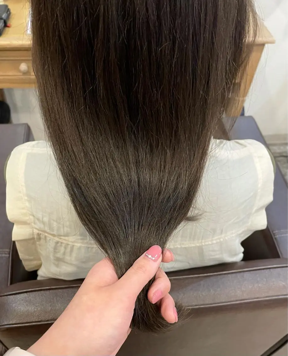 ミディアム ミディアムパーマ トリートメント カット トリートメント 髪質改善/縮毛矯正 /青山 早希🐾のヘアスタイル